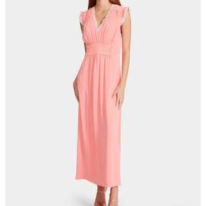 NWT betsey Johnson boudoir tie back midi dress in pink